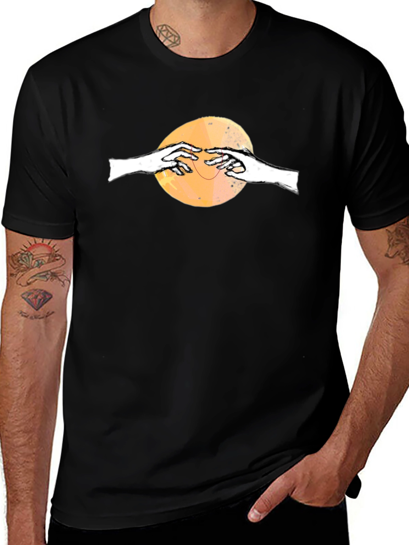 Hands Graphic Black T-Shirt