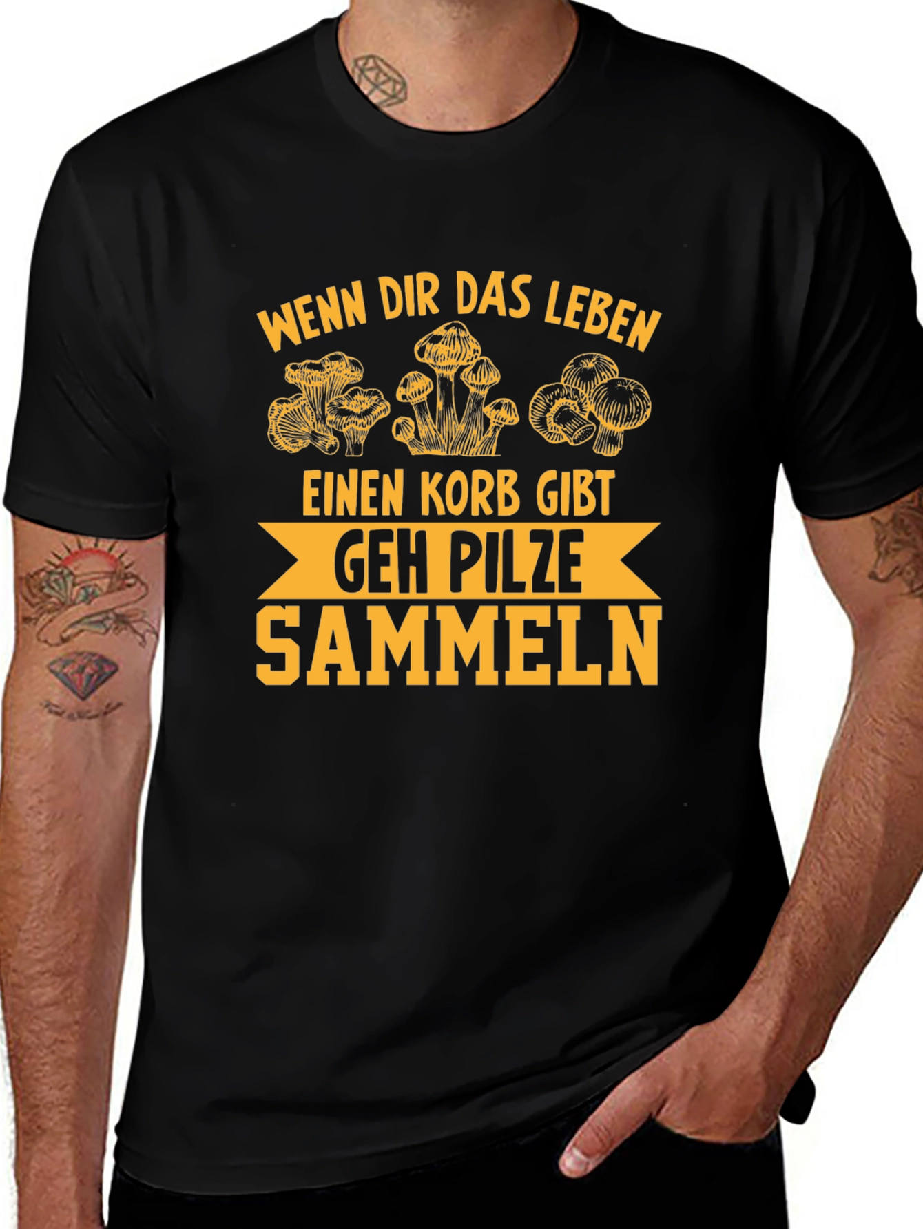 Mushroom Hunting T-Shirt - German Humor Tee