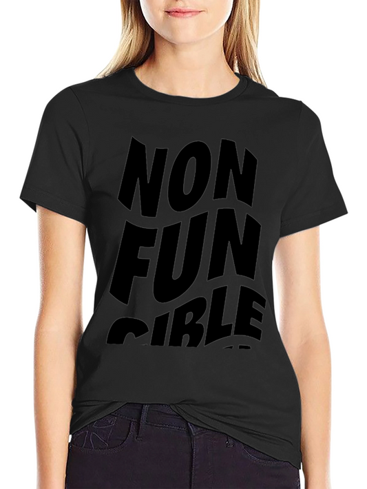 Non Fun Gible Black T-Shirt