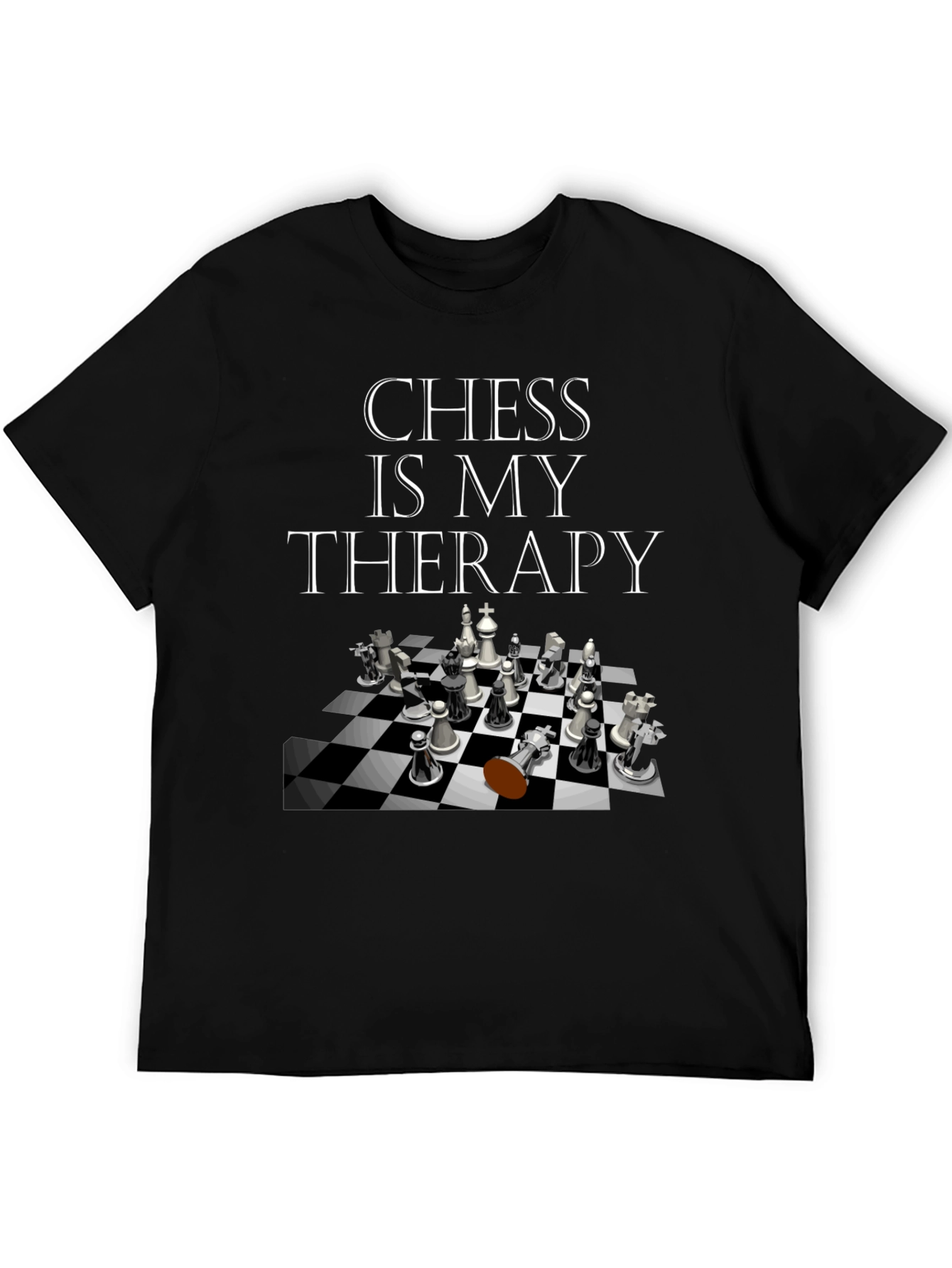 Chess Is My Therapy Graphic Tee
