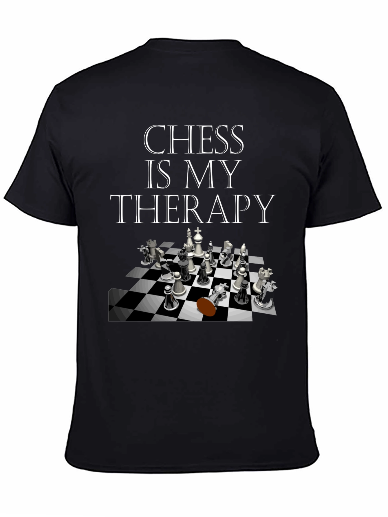 Chess Is My Therapy Graphic Tee