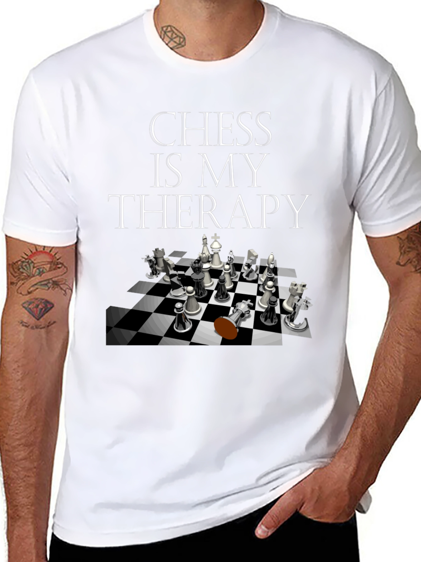Chess Is My Therapy Graphic Tee