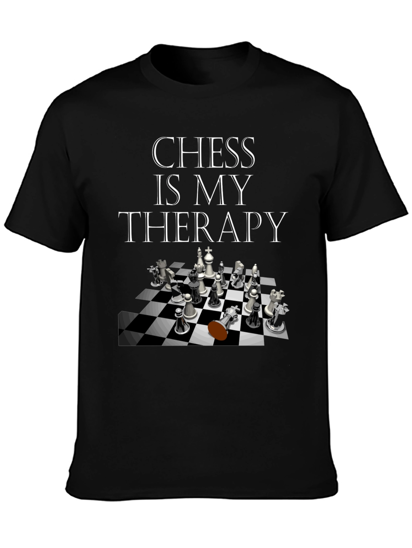 Chess Is My Therapy Graphic Tee