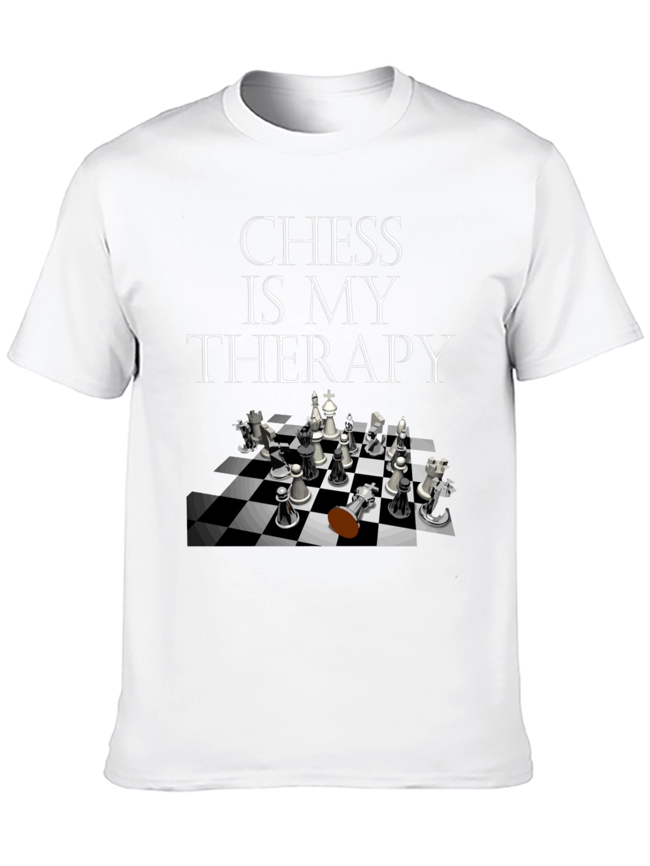 Chess Is My Therapy Graphic Tee