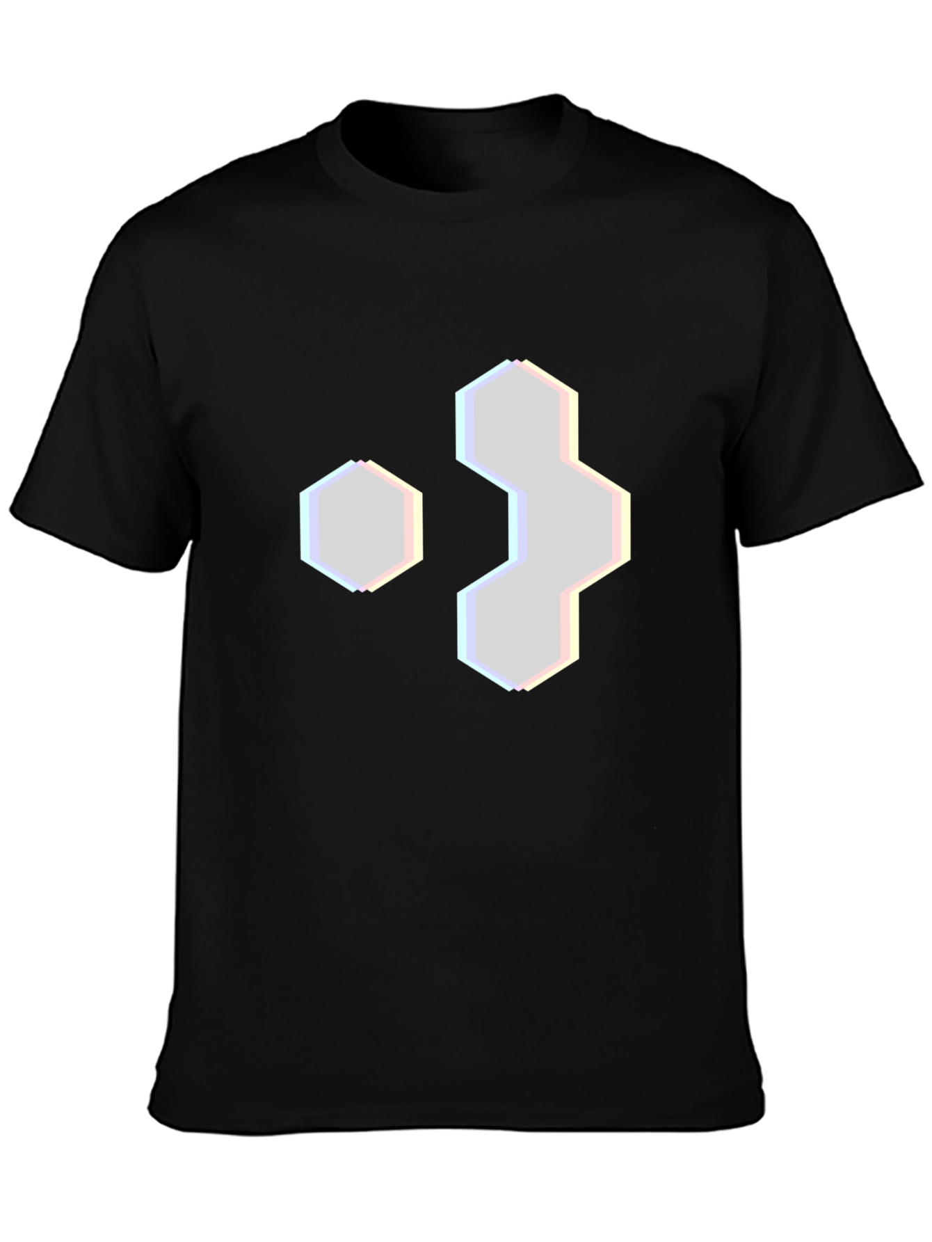 Hexagon Graphic Tee - Modern Geometric Design