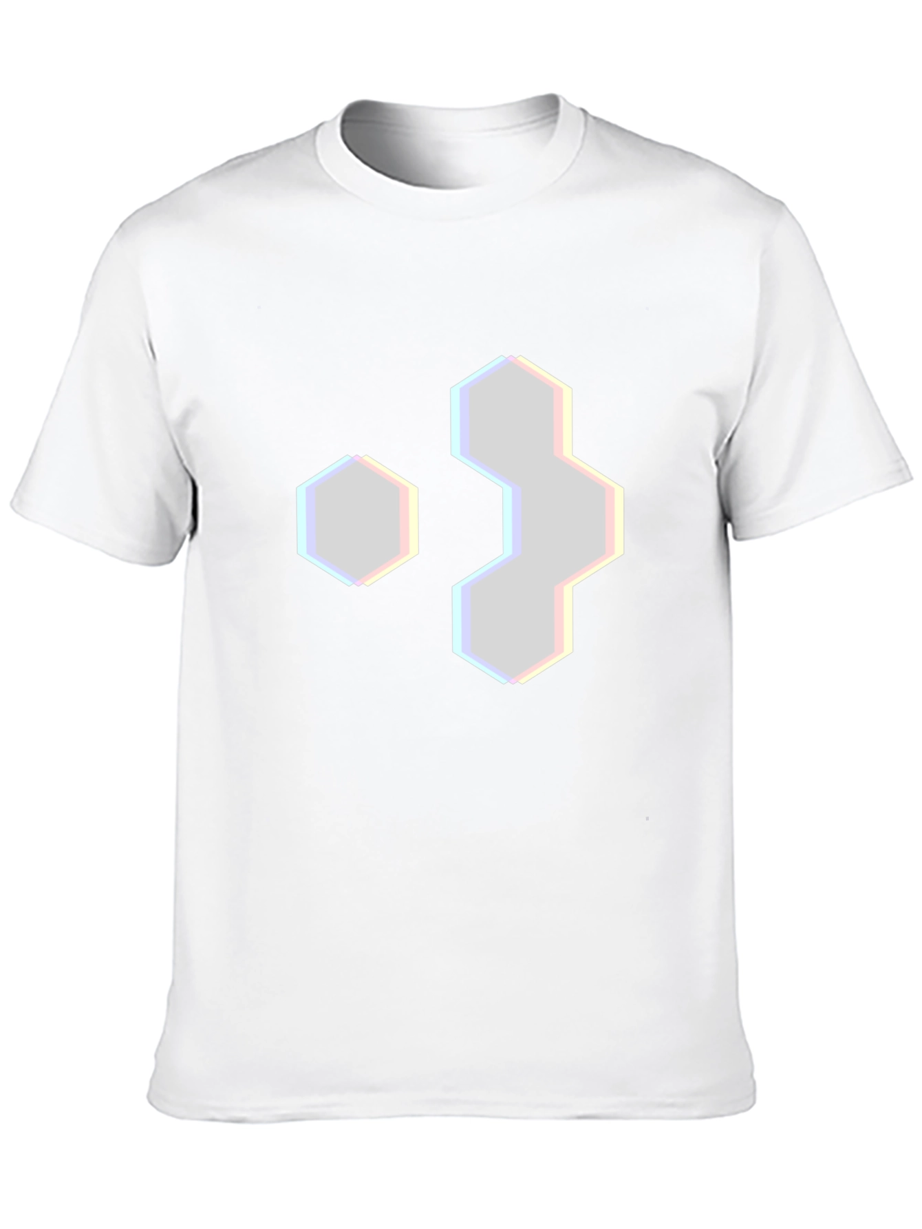 Hexagon Graphic Tee - Modern Geometric Design