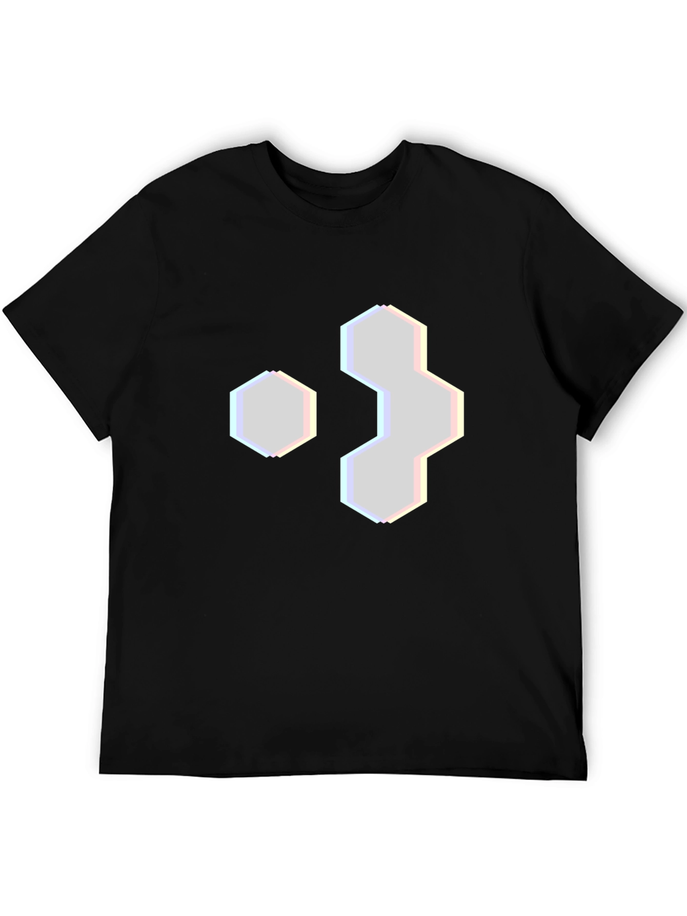 Hexagon Graphic Tee - Modern Geometric Design