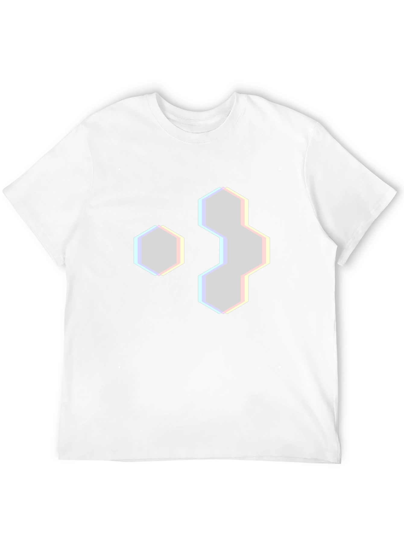 Hexagon Graphic Tee - Modern Geometric Design