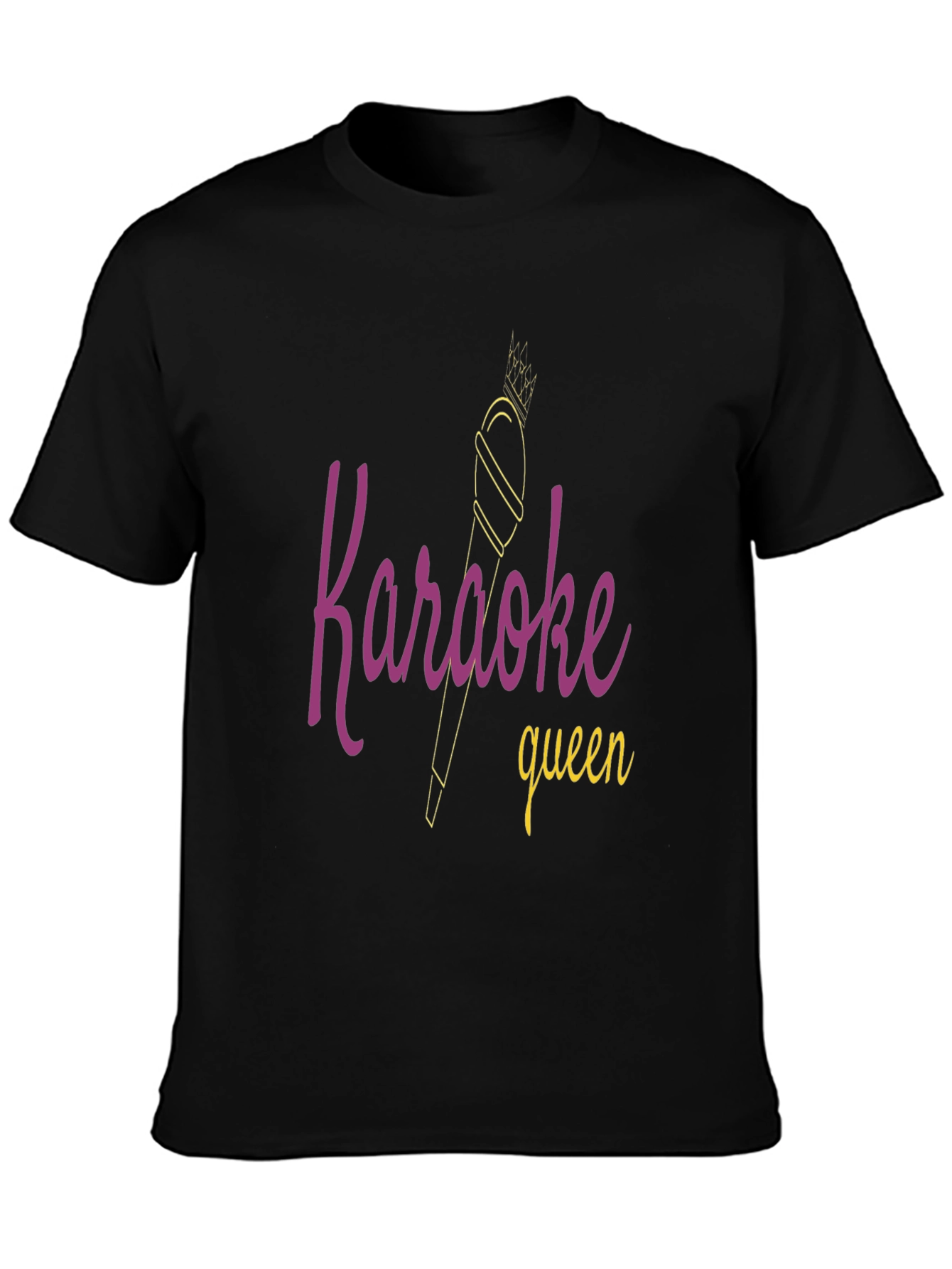 Karaoke Queen Graphic Tee - Black