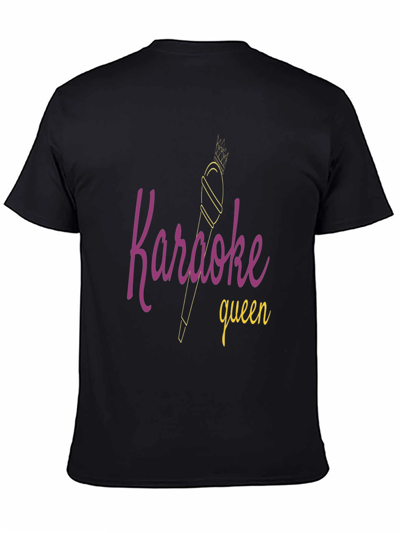 Karaoke Queen Graphic Tee - Black