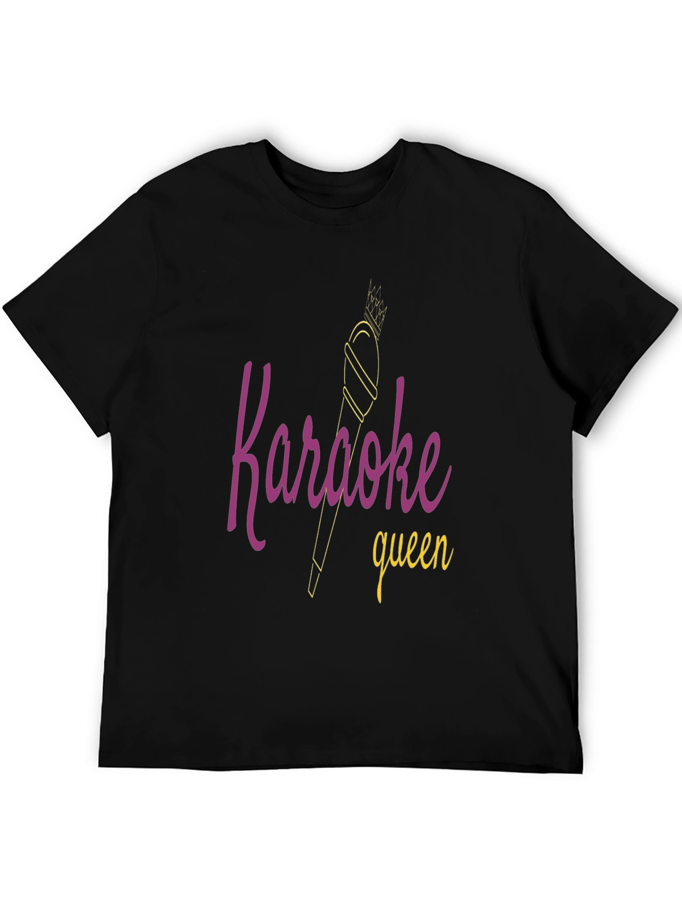 Karaoke Queen Graphic Tee - Black