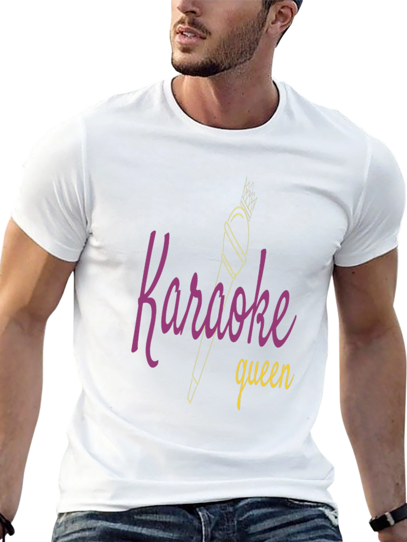 Karaoke Queen Graphic Tee - Black