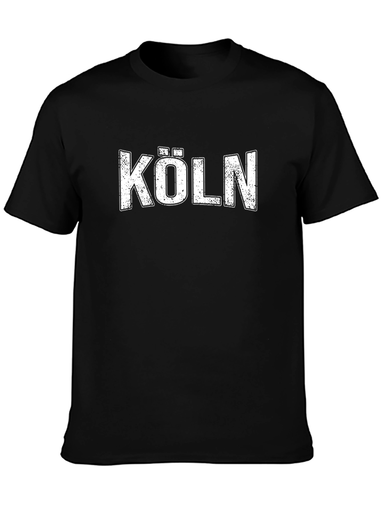 Köln Graphic Tee - Retro Style Black T-Shirt