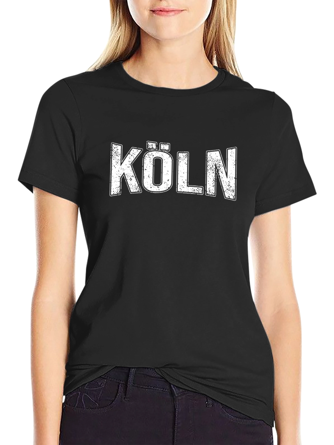 Köln Graphic Tee - Retro Style Black T-Shirt