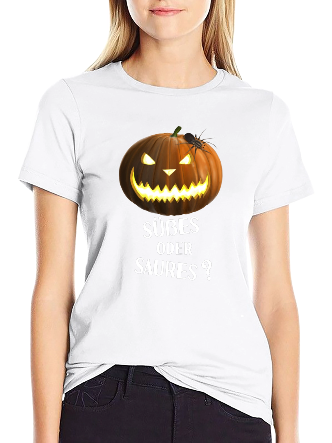 Halloween Pumpkin Süßes oder Saures? T-Shirt