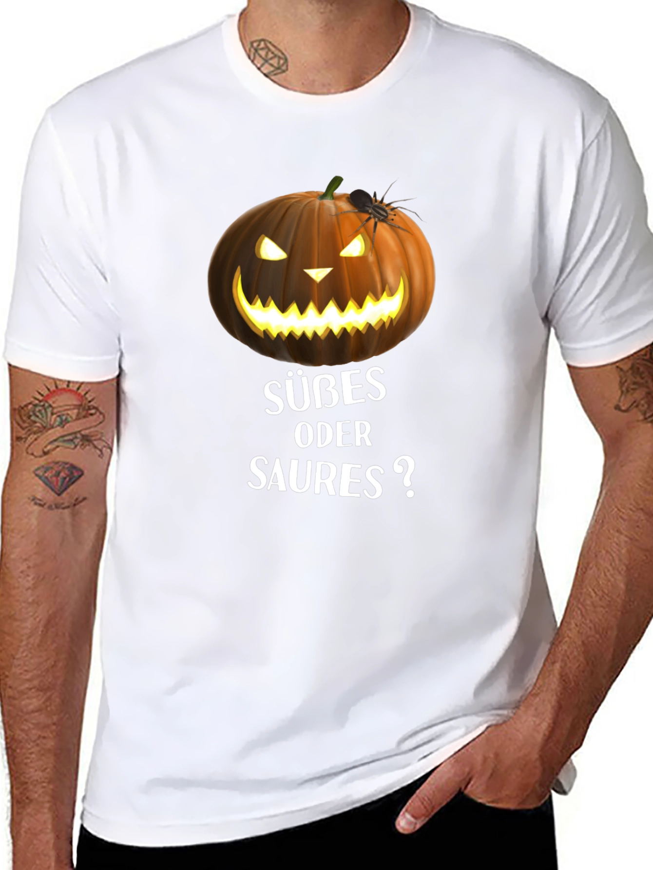 Halloween Pumpkin Süßes oder Saures? T-Shirt