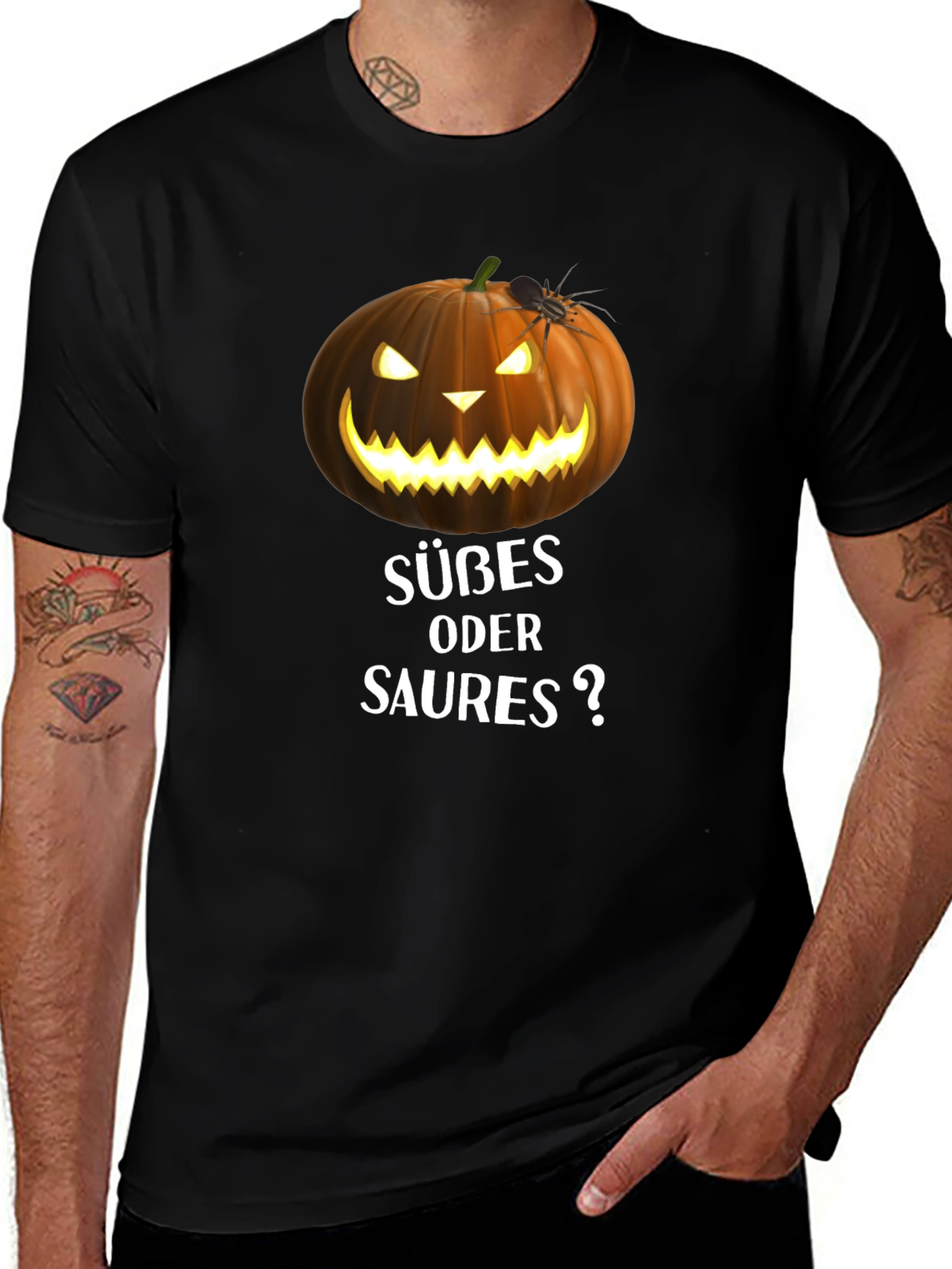 Halloween Pumpkin Süßes oder Saures? T-Shirt