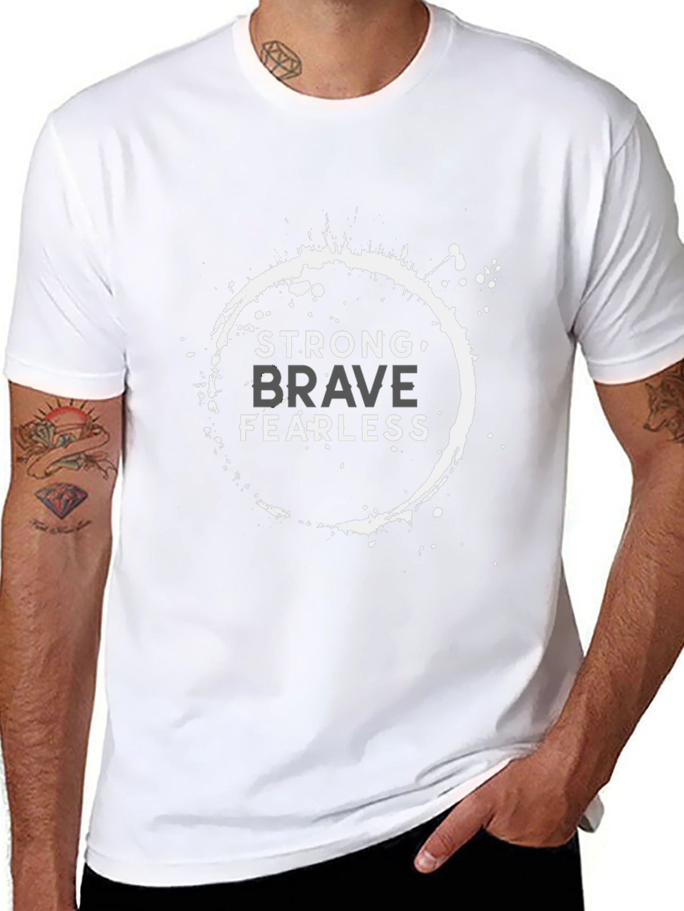Strong Brave Fearless Graphic T-Shirt