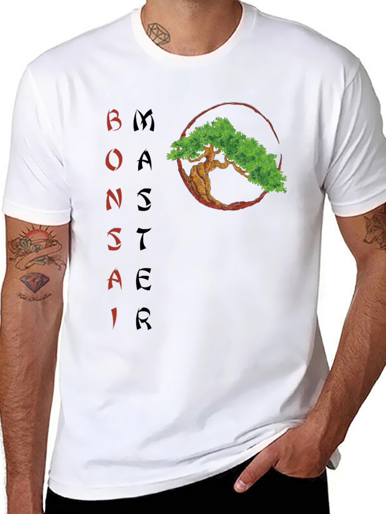 Bonsai Master T-Shirt - Zen Garden Style Tee