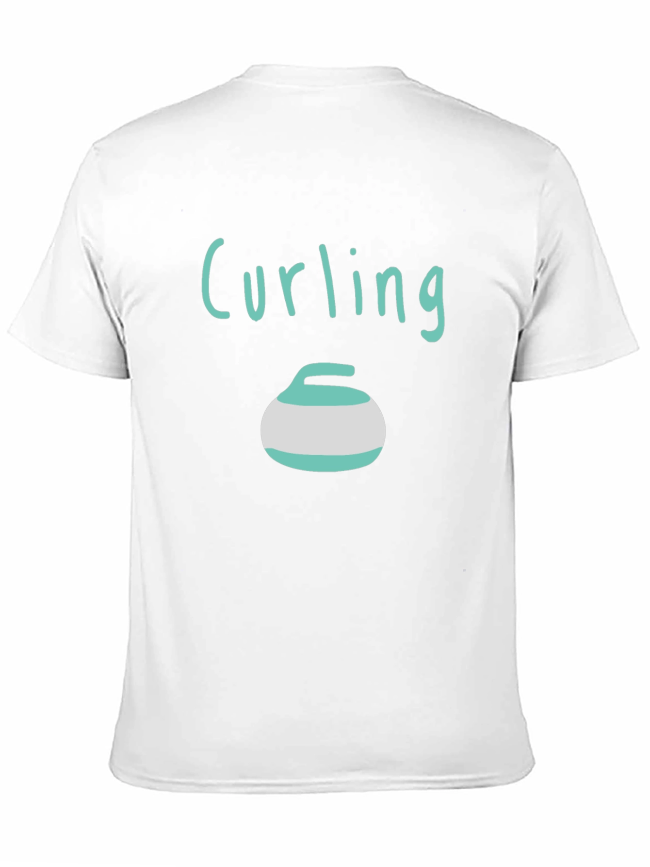 Curling Stone T-Shirt - Black Graphic Tee