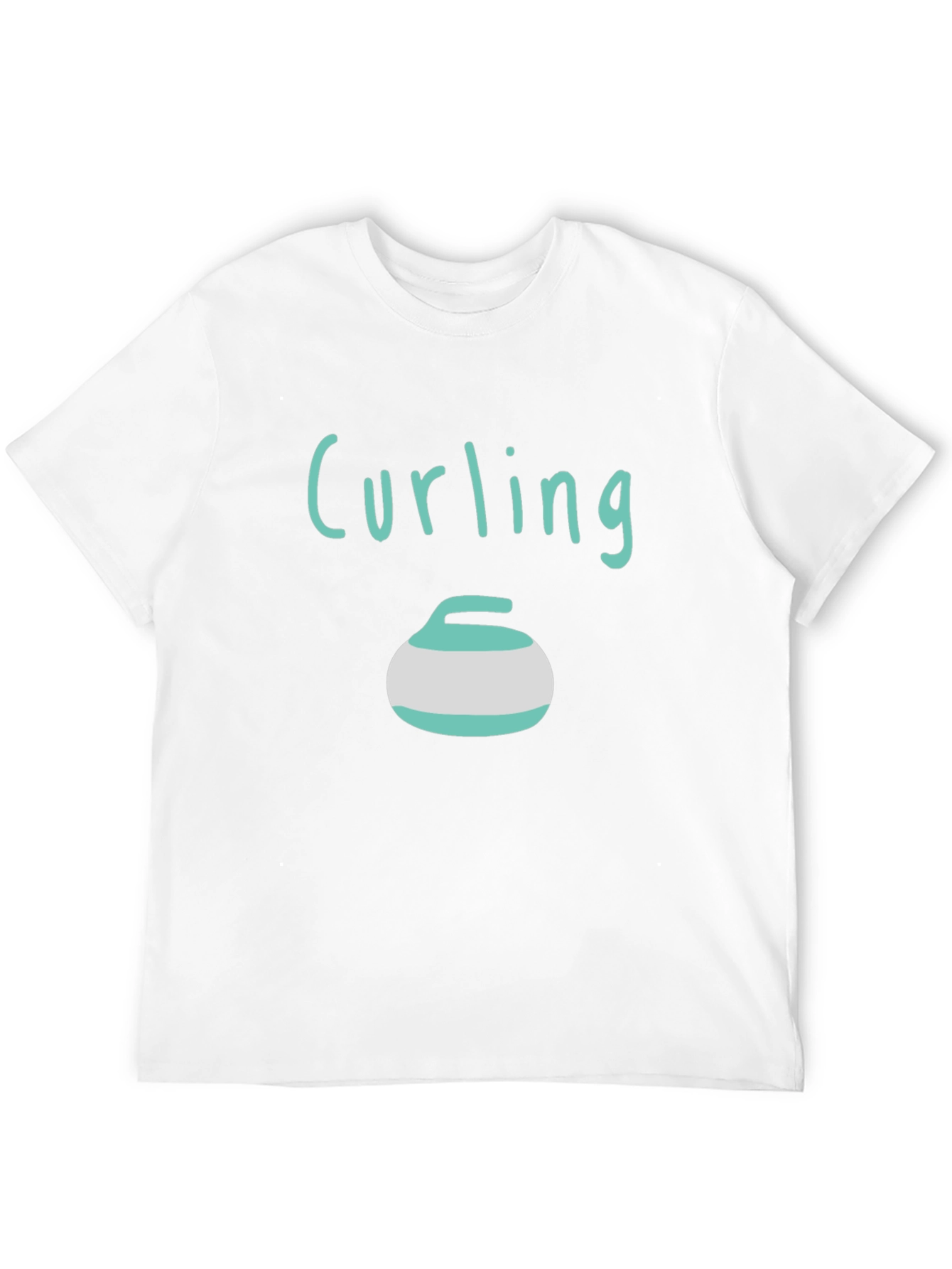 Curling Stone T-Shirt - Black Graphic Tee