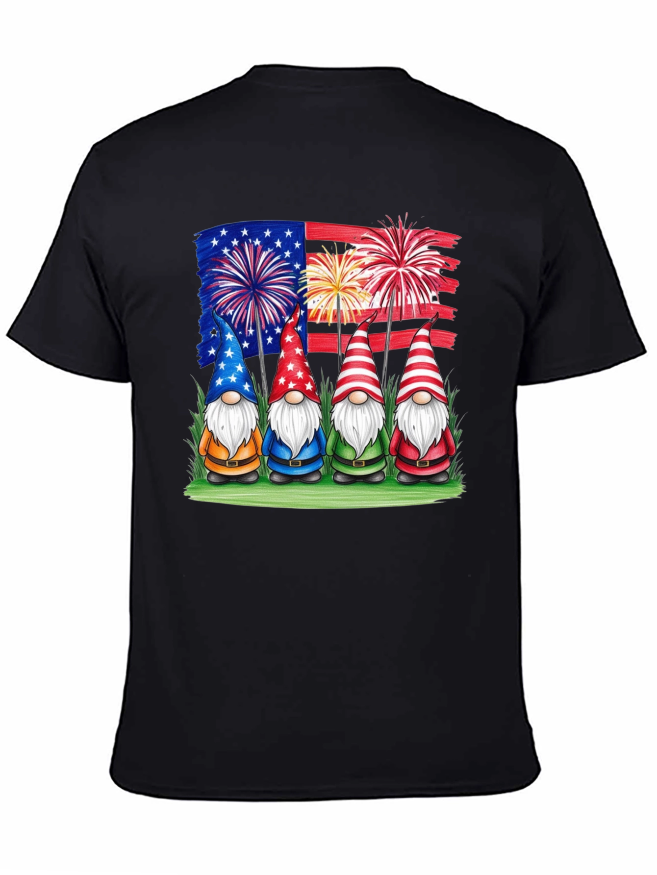 Patriotic Gnomes T-Shirt - USA Pride!