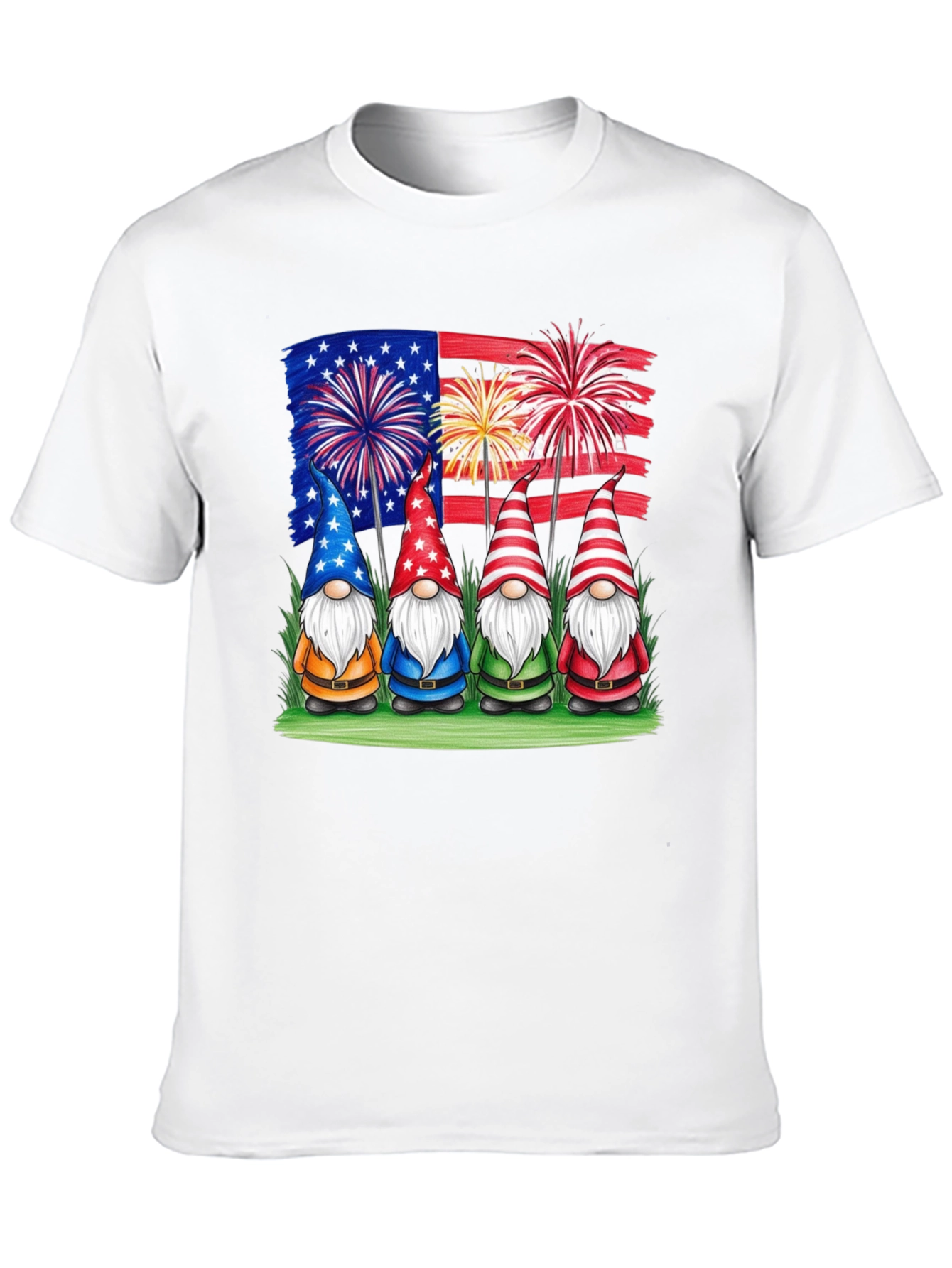 Patriotic Gnomes T-Shirt - USA Pride!