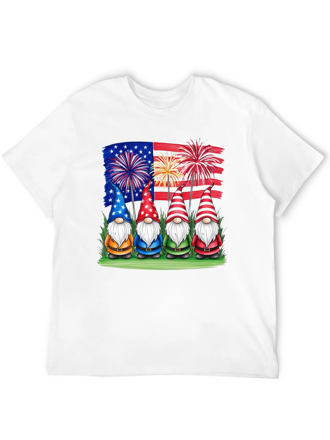 Patriotic Gnomes T-Shirt - USA Pride!