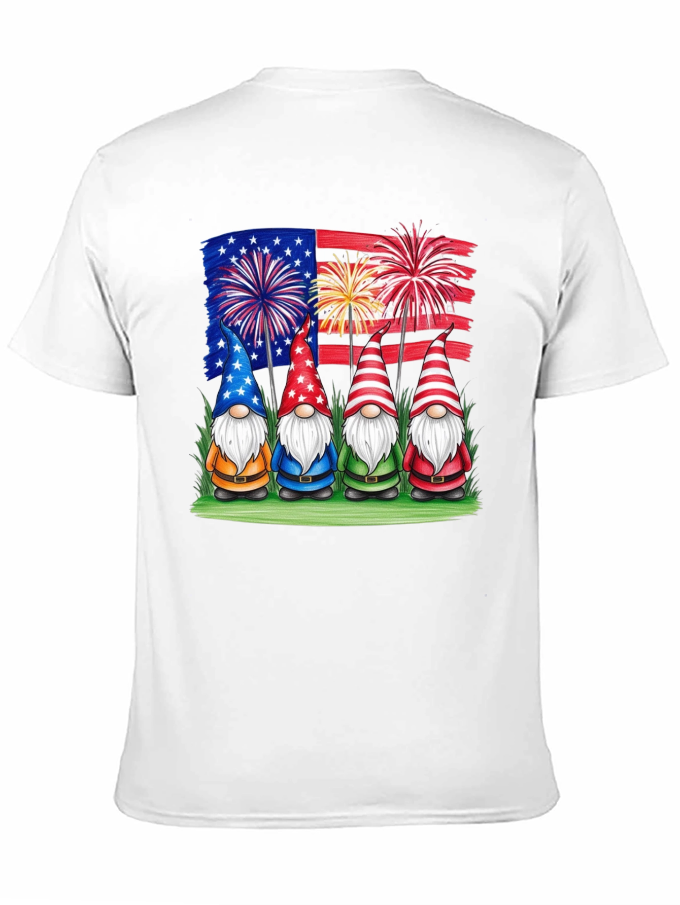 Patriotic Gnomes T-Shirt - USA Pride!