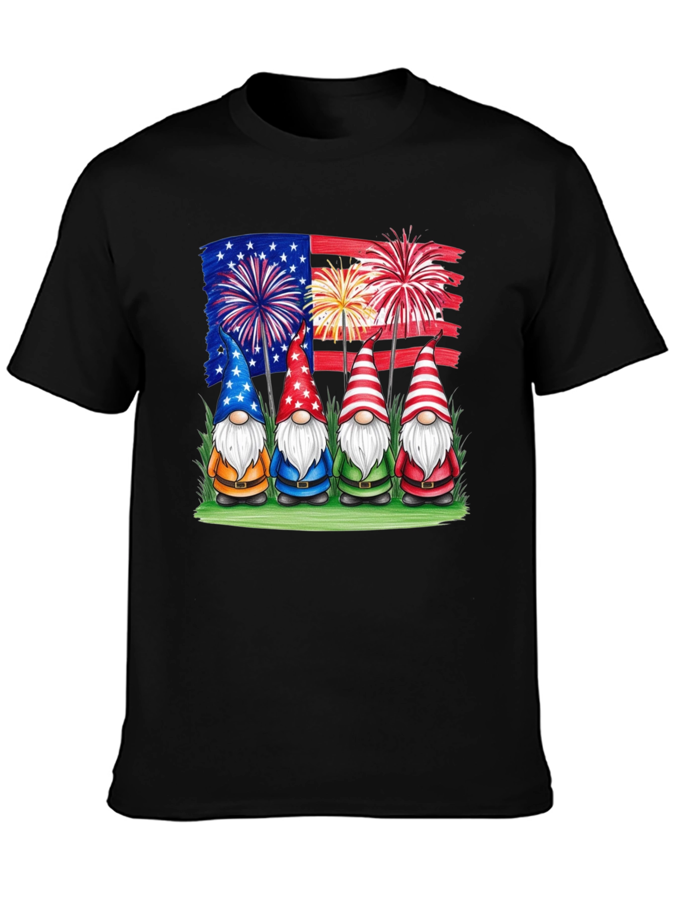 Patriotic Gnomes T-Shirt - USA Pride!