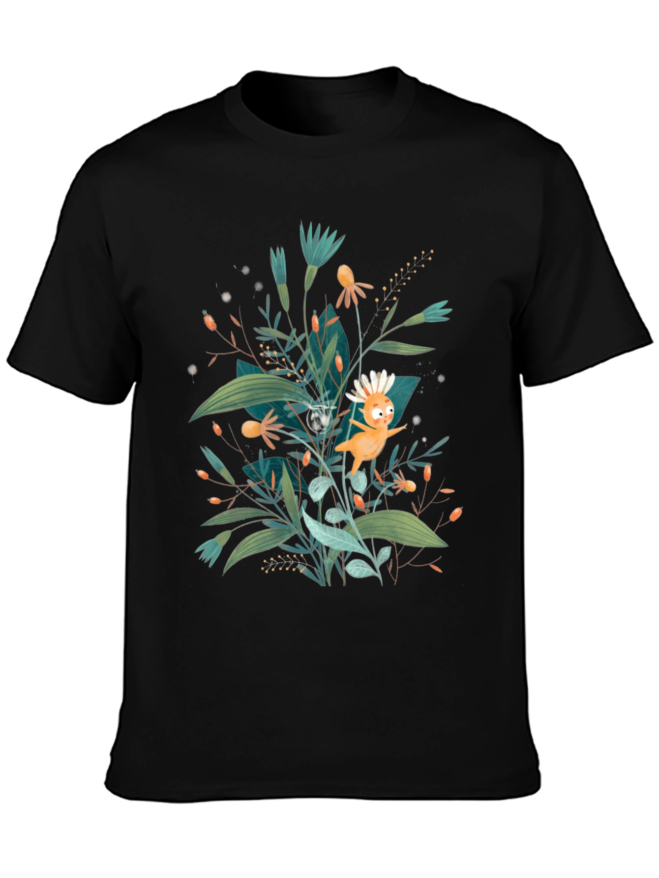 Nature Sprite Black T-Shirt
