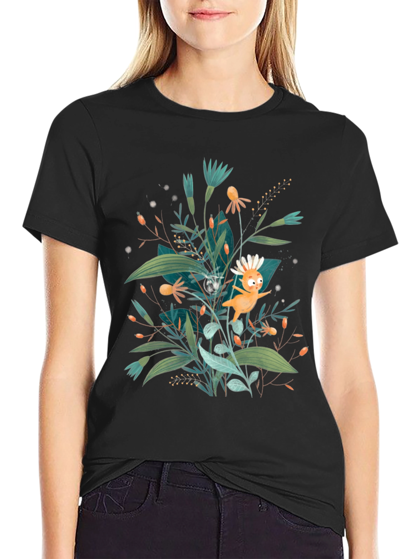 Nature Sprite Black T-Shirt