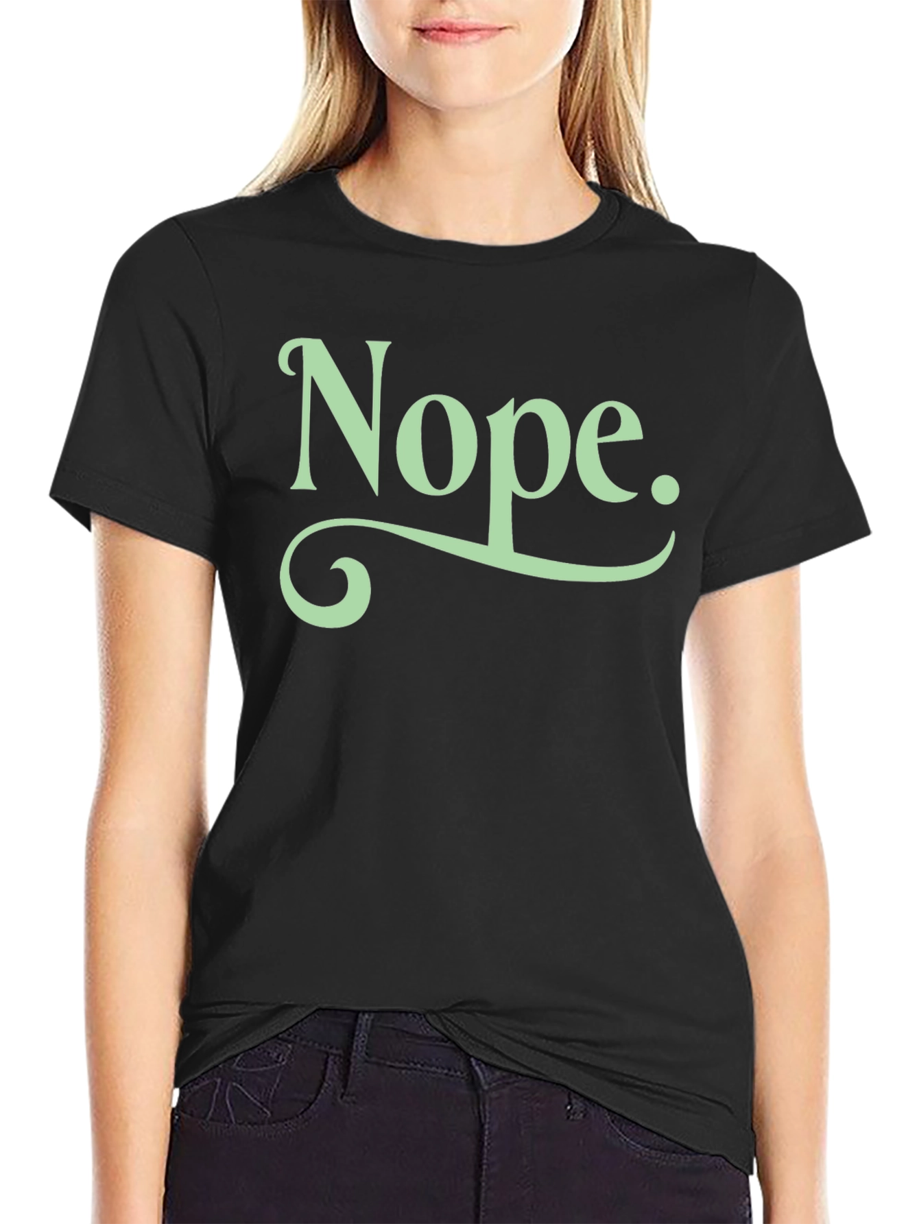 Nope Graphic Tee - Soft Cotton Unisex T-Shirt