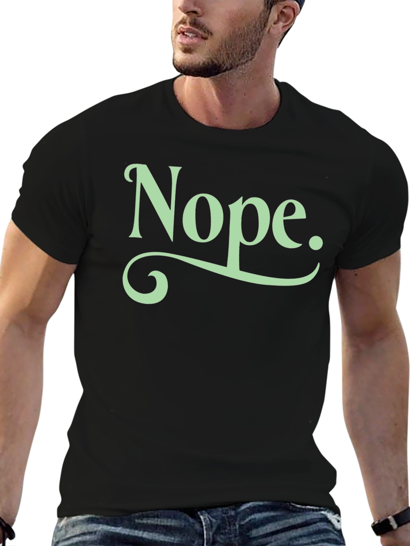 Nope Graphic Tee - Soft Cotton Unisex T-Shirt