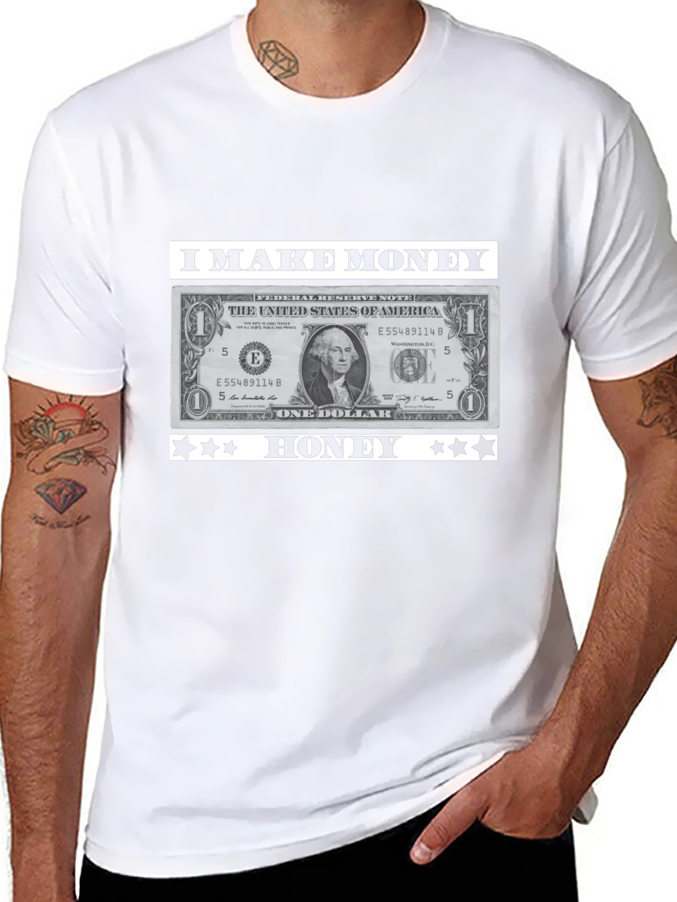 I Make Money Honey T-Shirt Novelty Graphic Tee