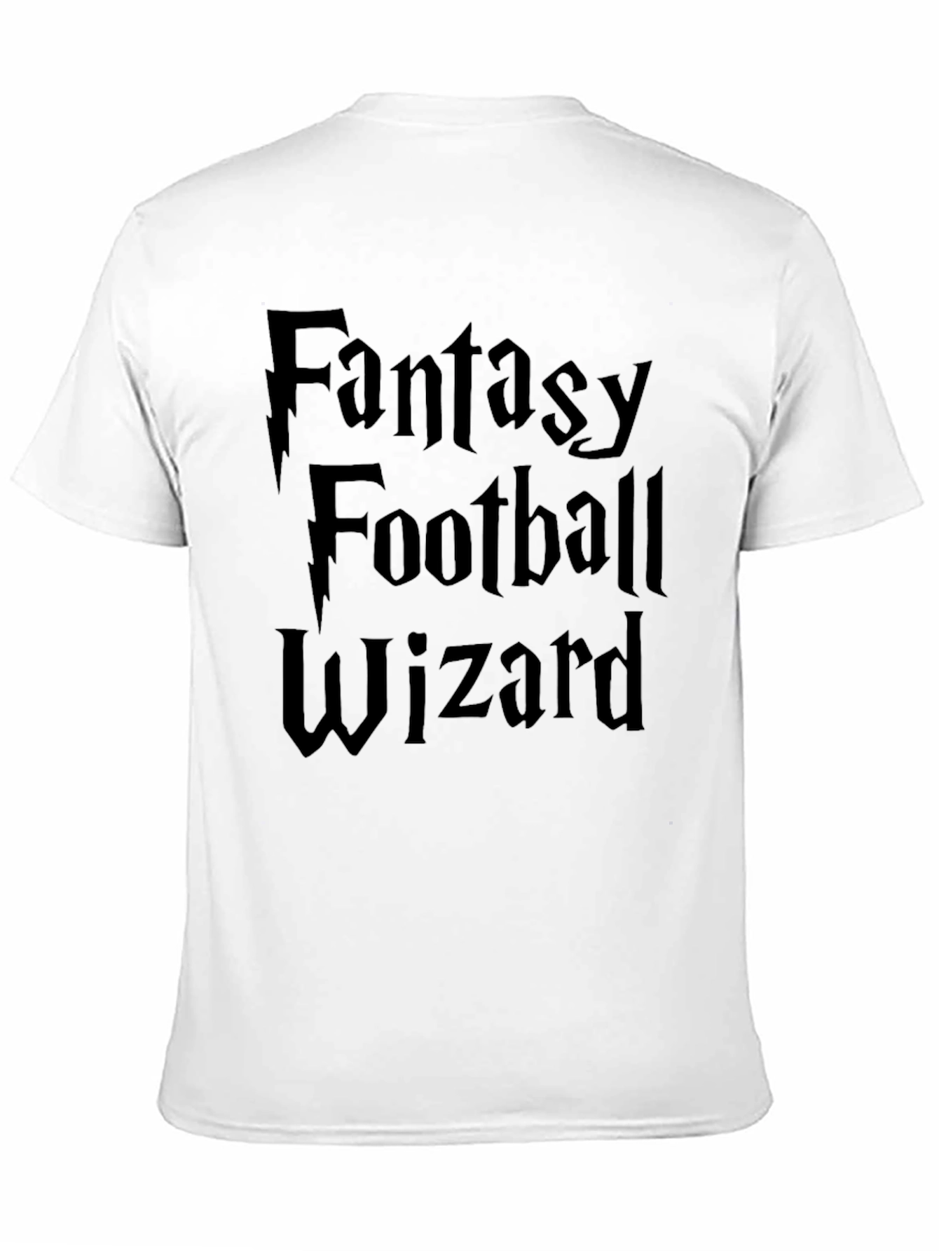 Fantasy Football Wizard Black T-Shirt