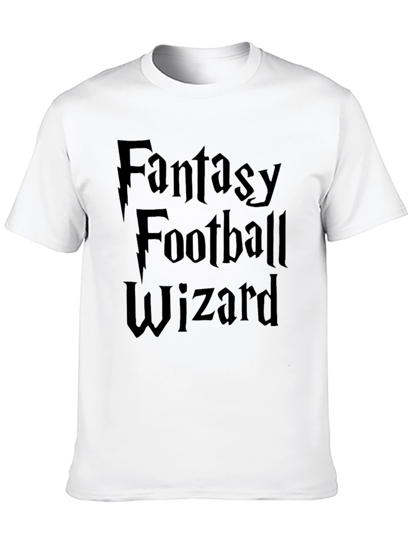 Fantasy Football Wizard Black T-Shirt