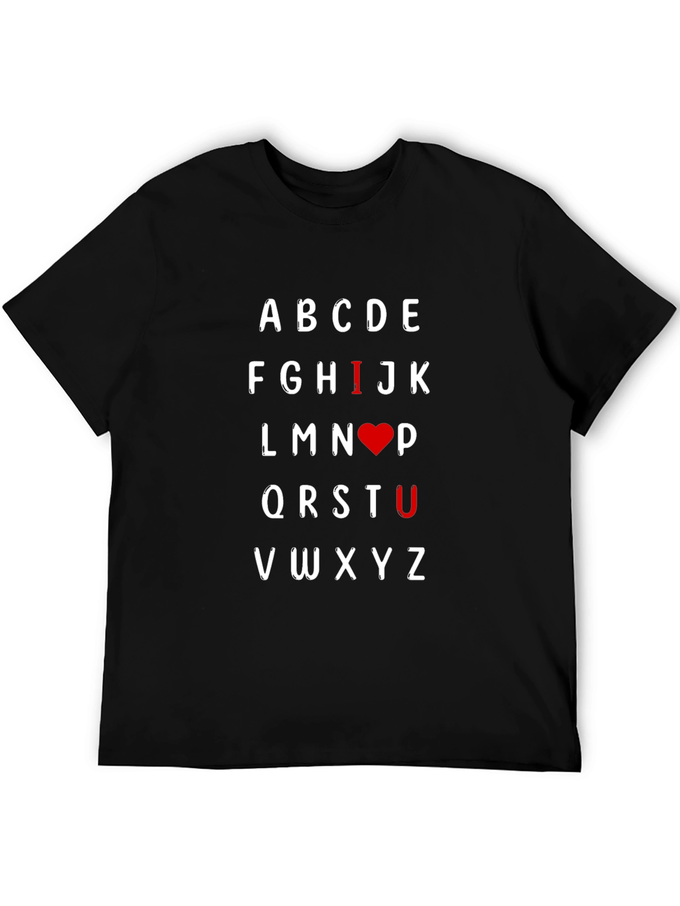 I Heart U Alphabet T-Shirt