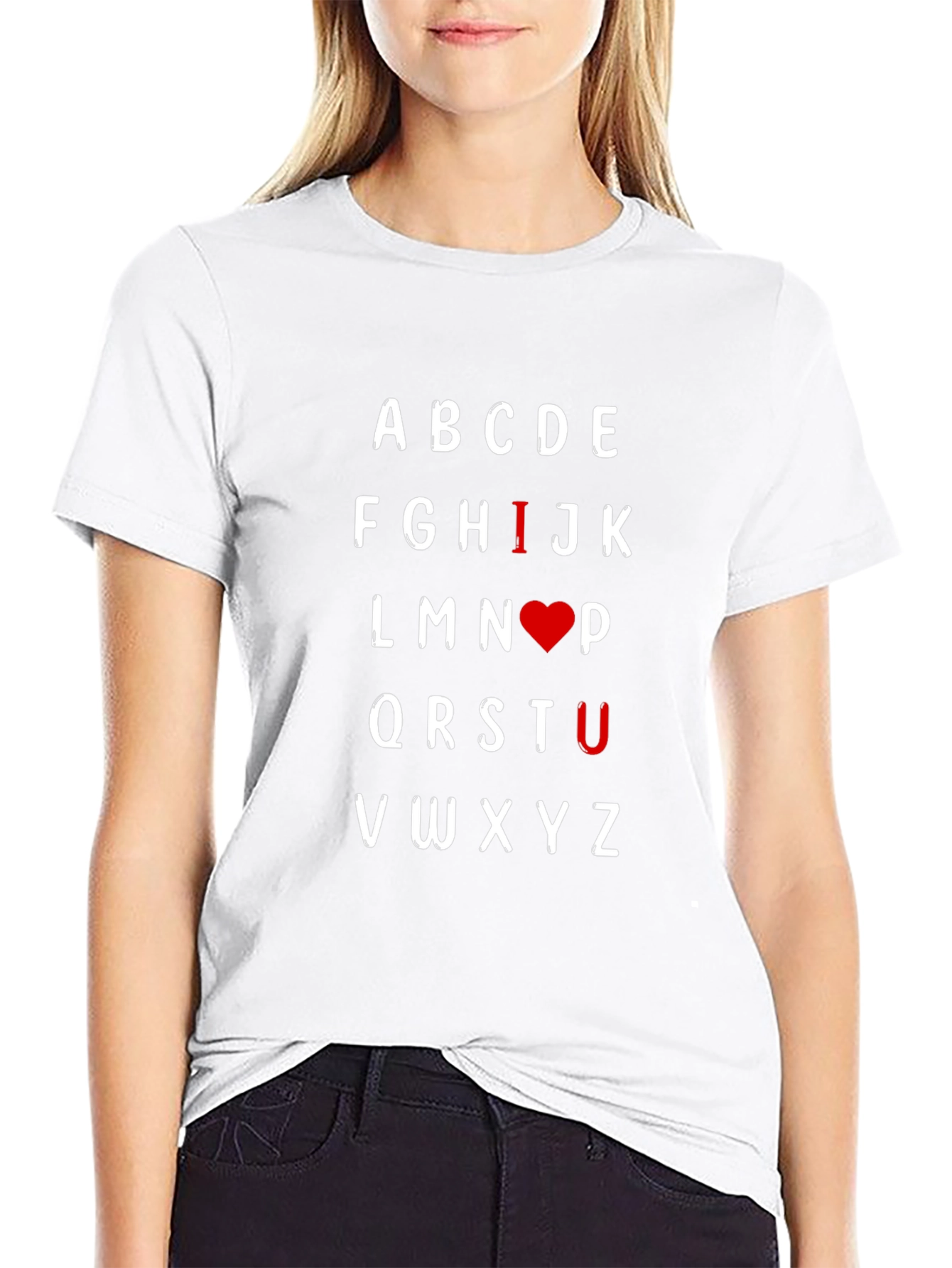 I Heart U Alphabet T-Shirt