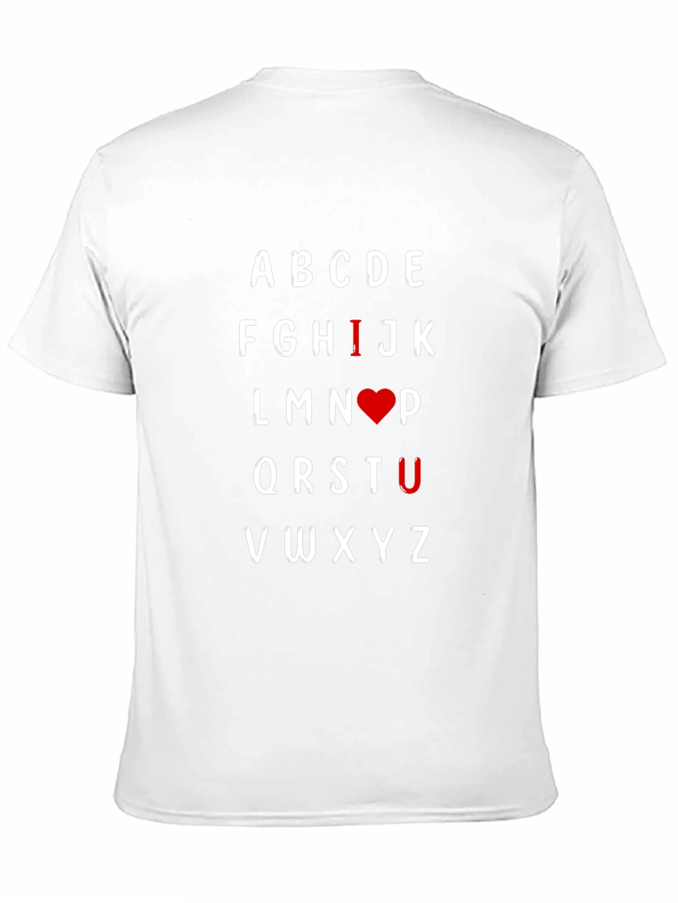 I Heart U Alphabet T-Shirt