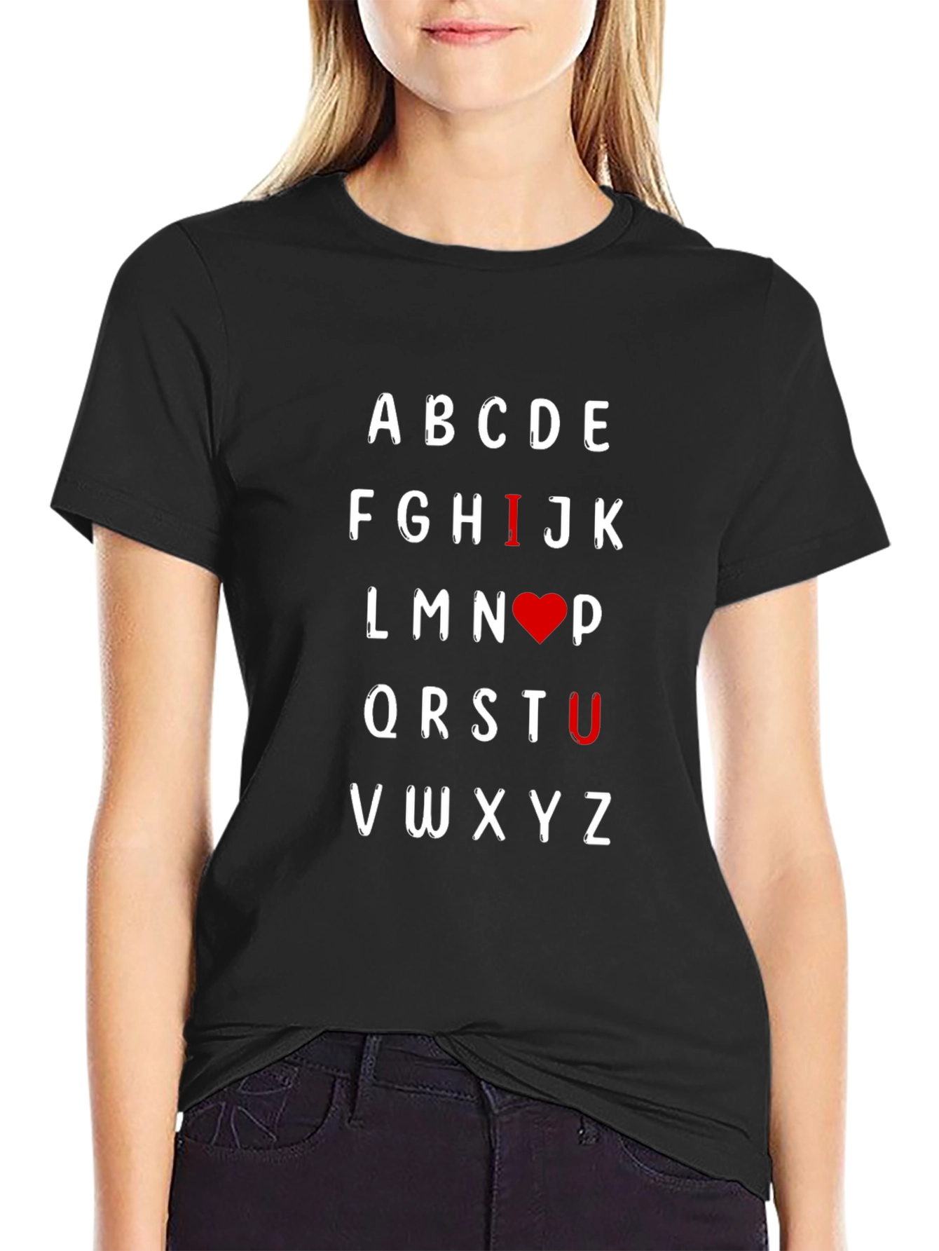 I Heart U Alphabet T-Shirt