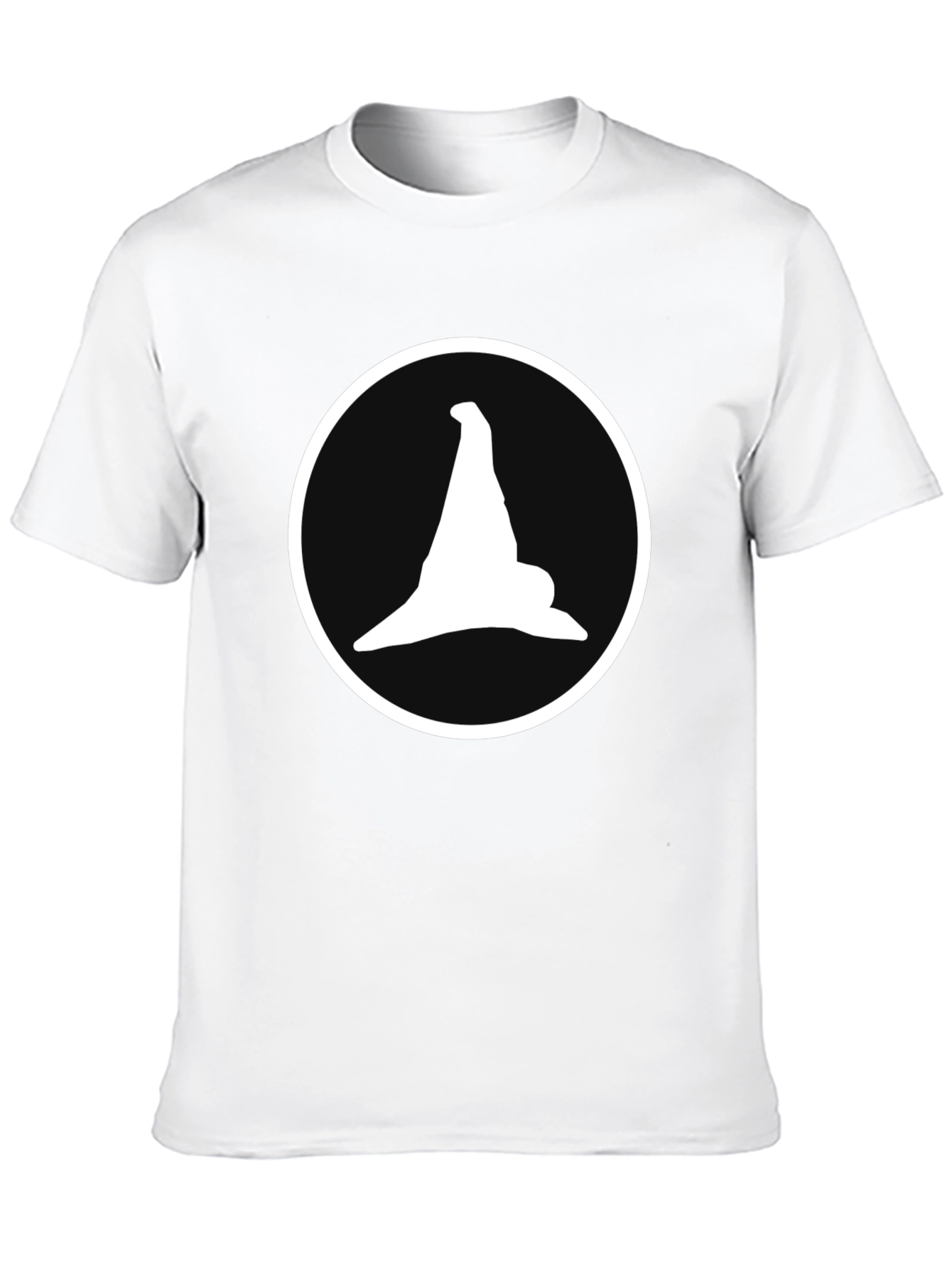 Witch Hat Graphic Tee - Mens Black Cotton T-Shirt