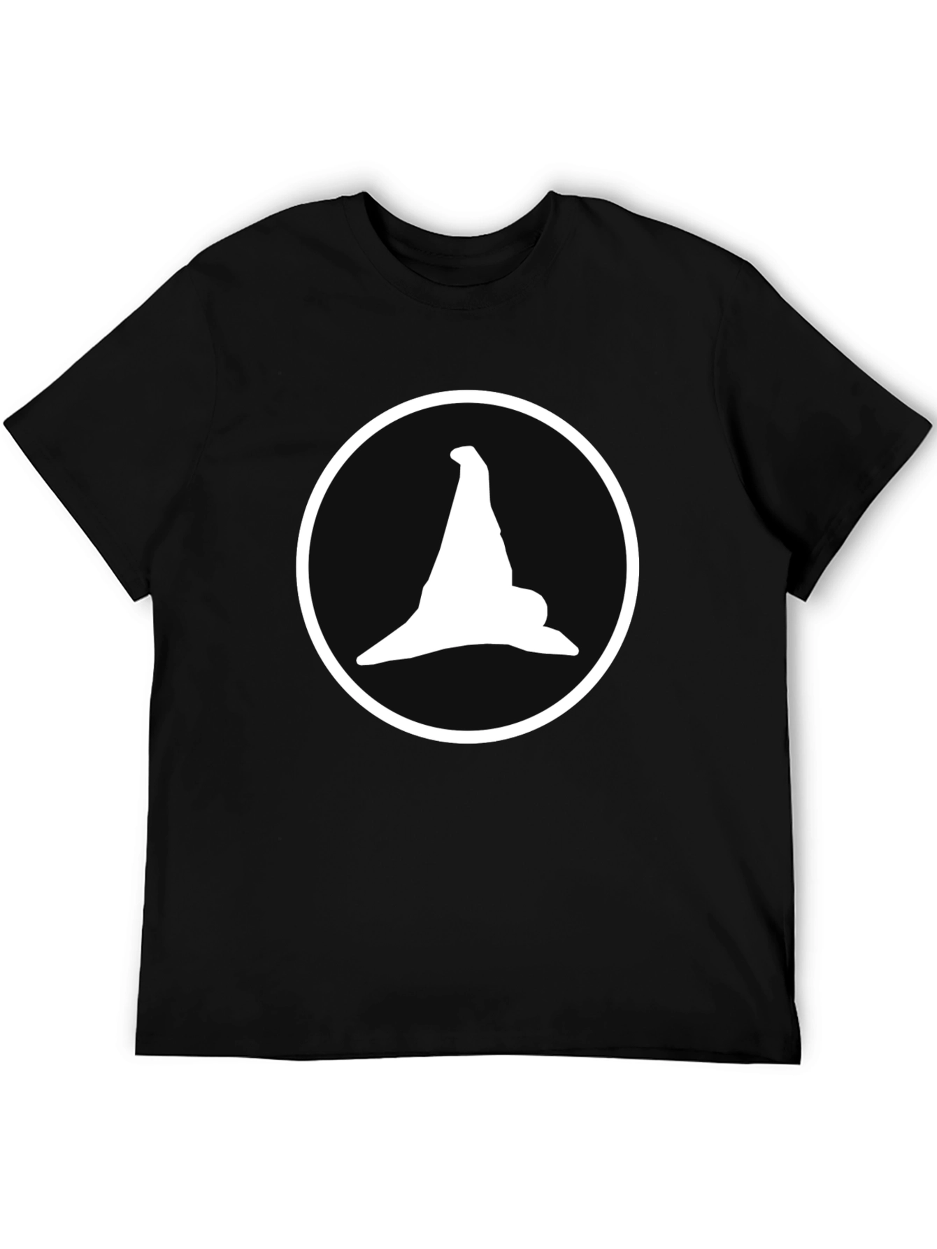 Witch Hat Graphic Tee - Mens Black Cotton T-Shirt