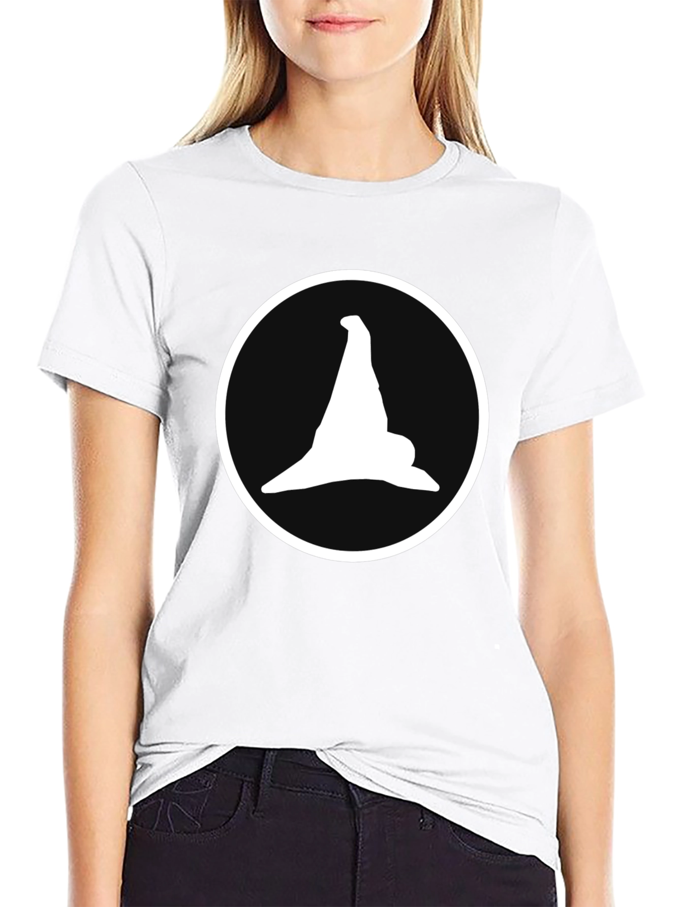 Witch Hat Graphic Tee - Mens Black Cotton T-Shirt