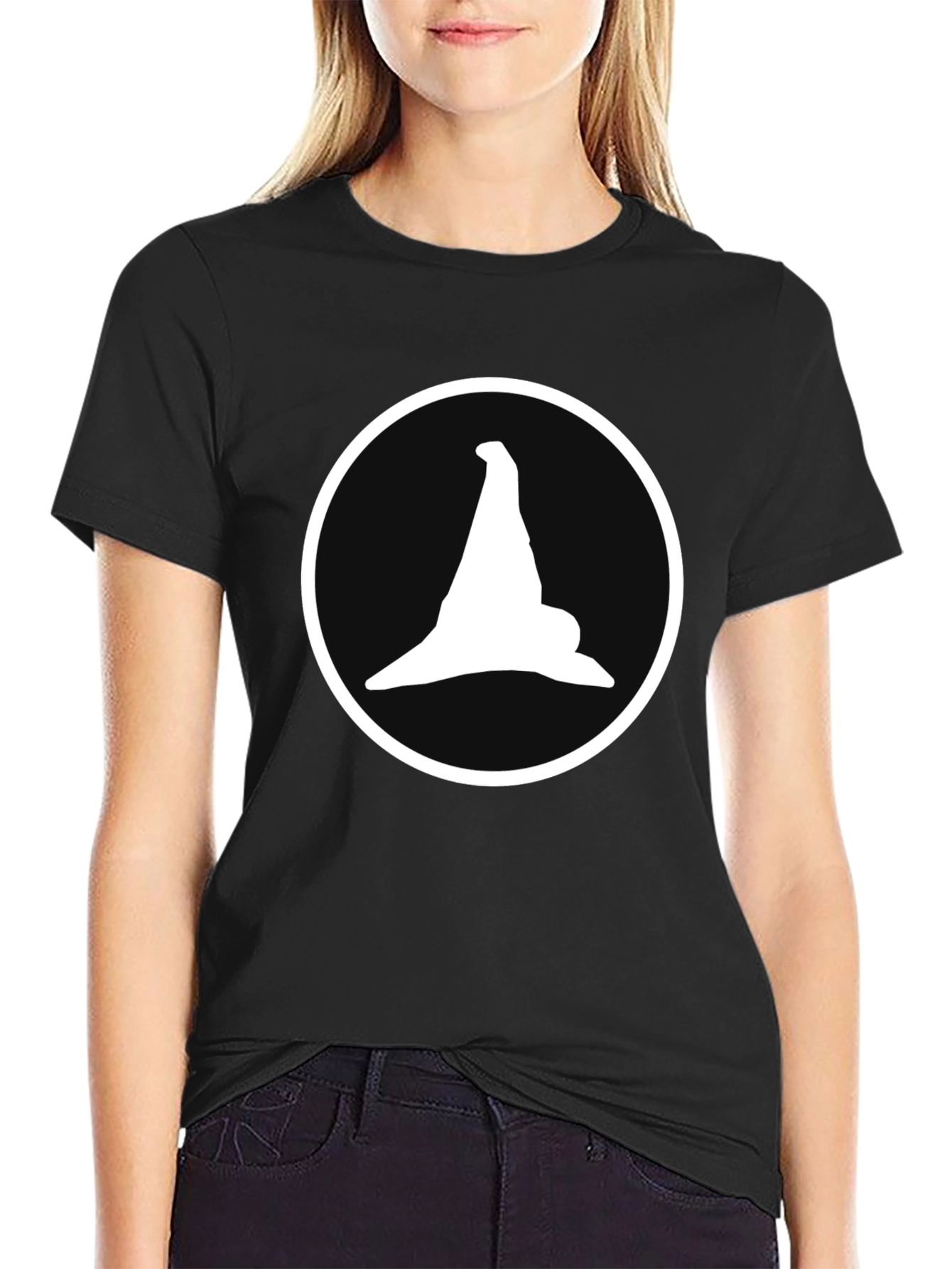 Witch Hat Graphic Tee - Mens Black Cotton T-Shirt