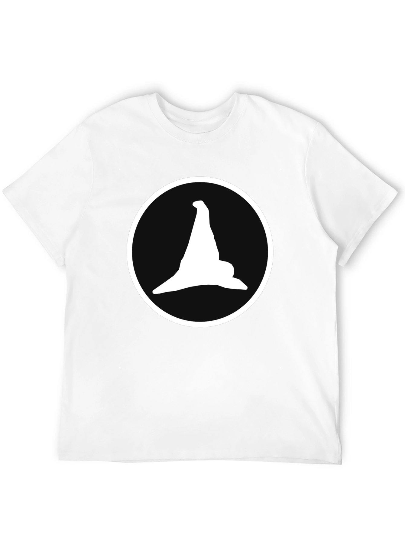Witch Hat Graphic Tee - Mens Black Cotton T-Shirt