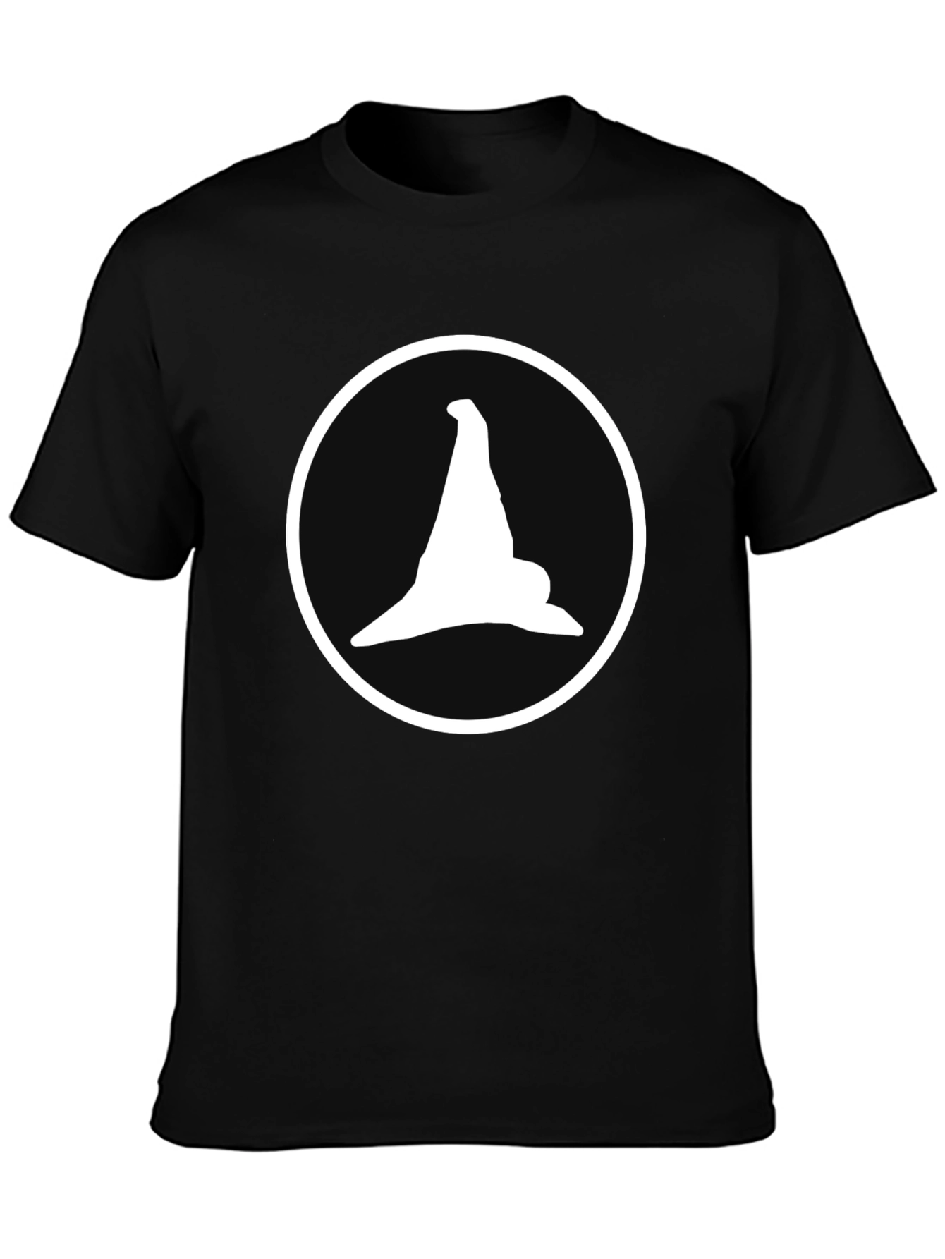 Witch Hat Graphic Tee - Mens Black Cotton T-Shirt