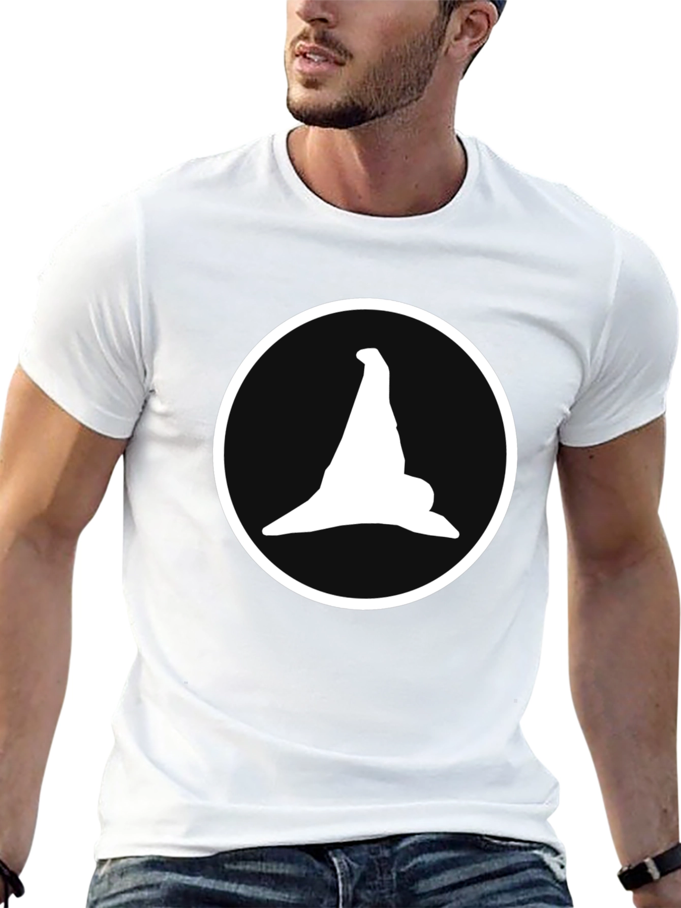 Witch Hat Graphic Tee - Mens Black Cotton T-Shirt
