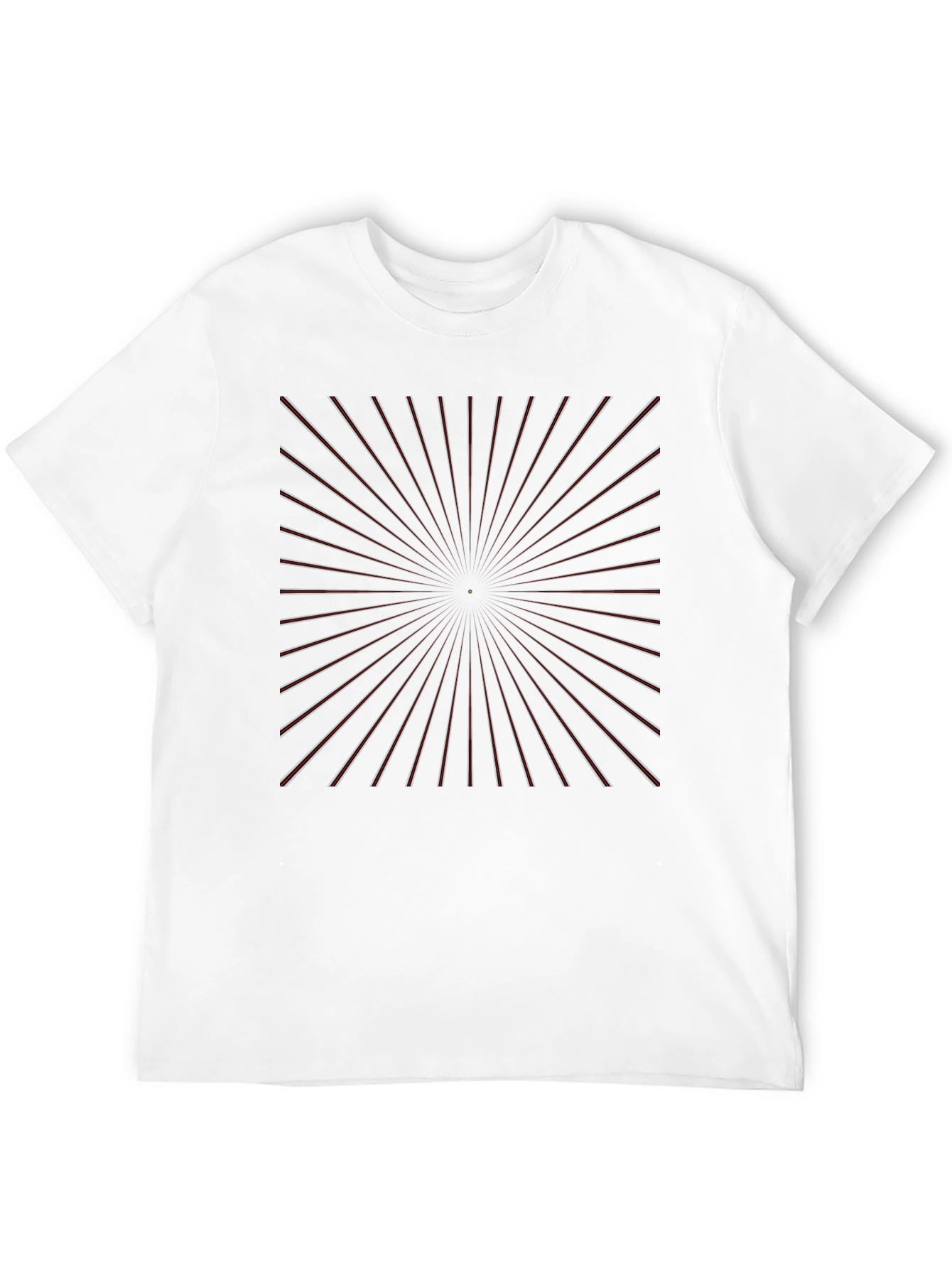 Geometric Lines Graphic Tee - Modern Style Black T-Shirt