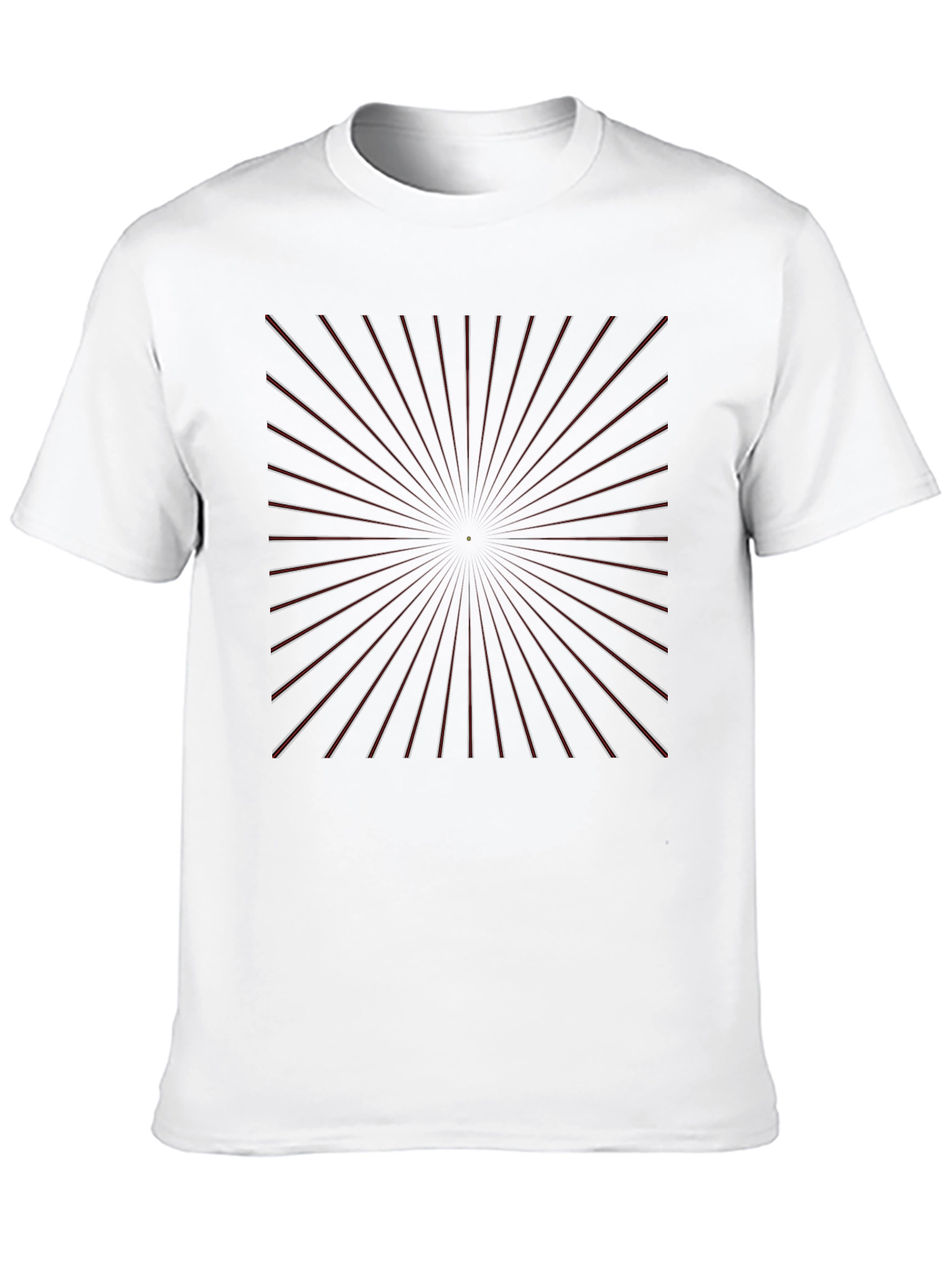 Geometric Lines Graphic Tee - Modern Style Black T-Shirt